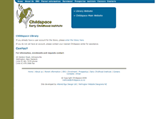 Tablet Screenshot of library.childspace.co.nz